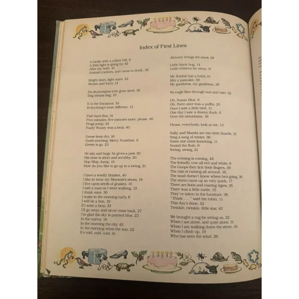 Poems to Read to the Very Young Josette Frank & Eloise Wilkin 1982 Hardback VTG